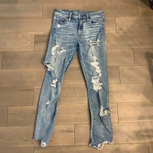 American Eagle Hi Rise Crop Jegging